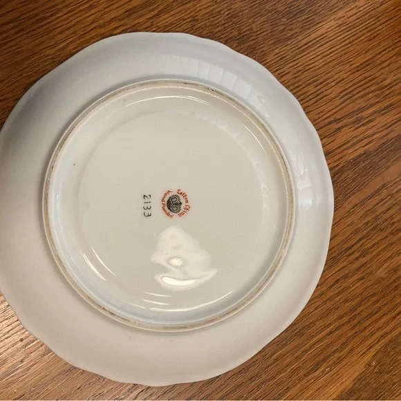 Vintage MCM Lefton 5pc Blue Paisley Design w/Gold Trim Bone China Tea Set - Picture 3 of 16